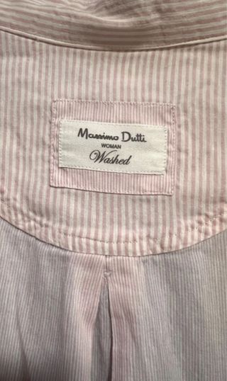 Camisa Massimo Dutti rayas rosa