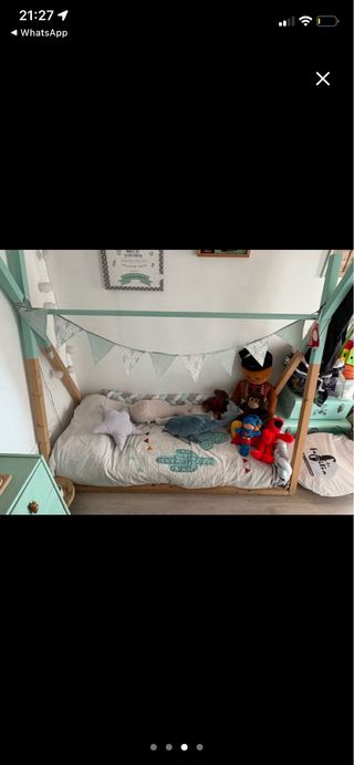 Cama Tipi 140x70cm + Colchón Regalo