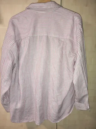 Camisa Stradivarius Rayas Rosas Talla M