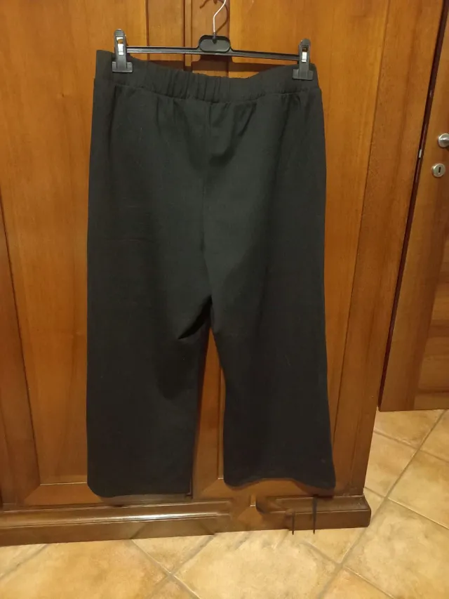 Pantaloni eleganti neri donna curvy