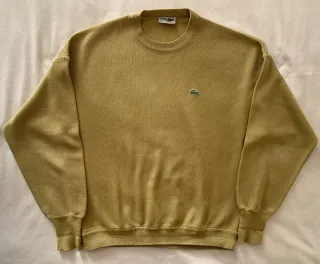 Jersey Lacoste Vintage Oliva Talla XL