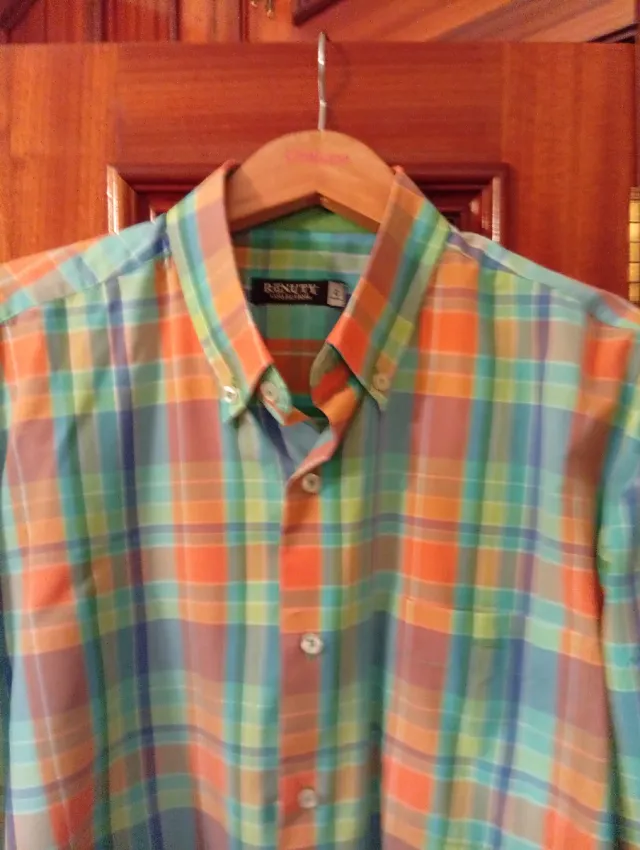 Camisa de cuadros hombre