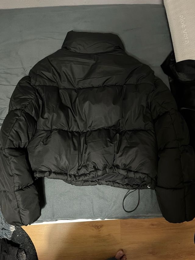 Abrigo negro Y2k streetwear