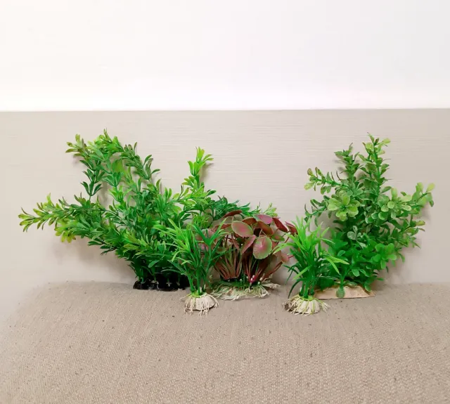 Set piante finte realistiche per acquario