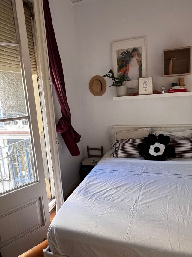 Estructura cama con colchón 140x200