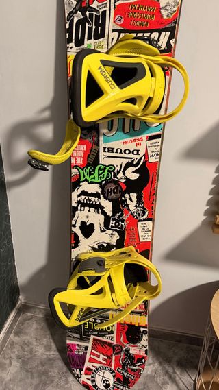 Tabla Snow RIDE + Fijaciones BURTON Custom