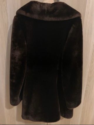 Abrigo de piel mutón marrón HERLEATHER