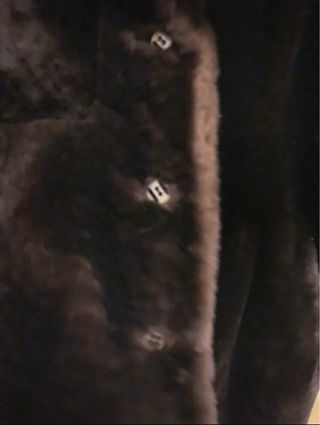 Abrigo de piel mutón marrón HERLEATHER