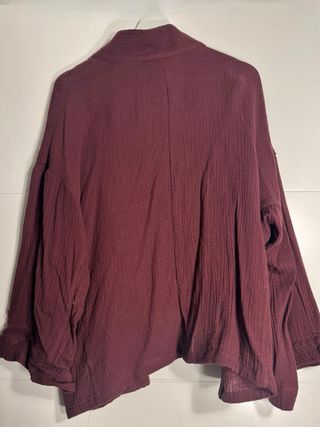 Chaqueta kimono burdeos