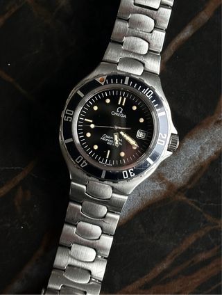 Omega Seamaster Pre Bond Negro/Plata