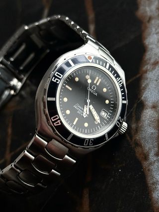Omega Seamaster Pre Bond Negro/Plata