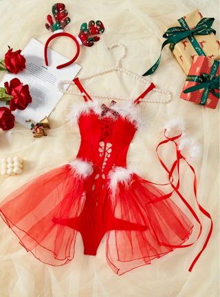 Lencería Navideña Conejita Talla de S a XL