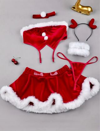 Lencería Navideña Conejita Talla de S a XL
