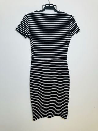 Vestido Zara rayas marinero asimétrico Talla S