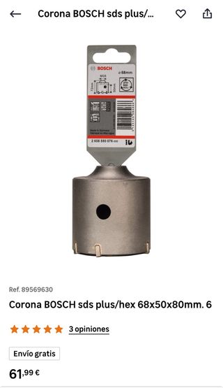 Corona Bosch SDS Plus 68mm