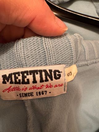 Tuta con cappuccio Meeting azzurra Tg. S