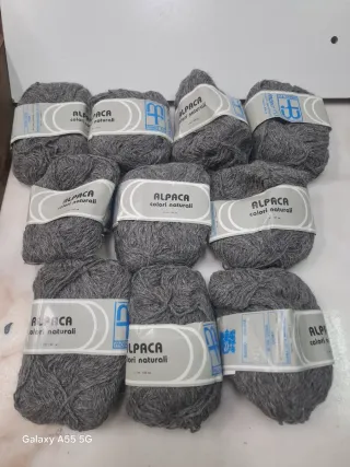 Lana Alpaca Grigia - 10 Gomitoli