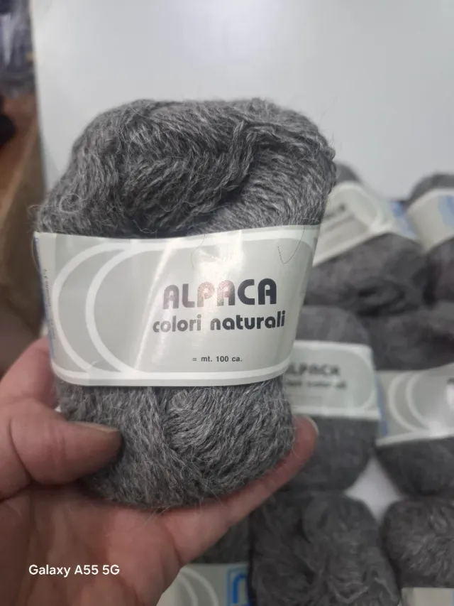 Lana Alpaca Grigia - 10 Gomitoli