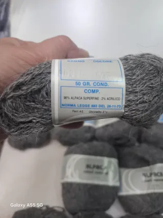 Lana Alpaca Grigia - 10 Gomitoli