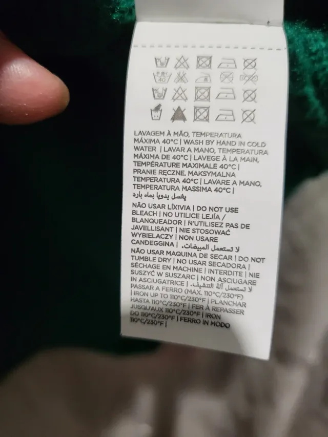 Jersey de lana verde