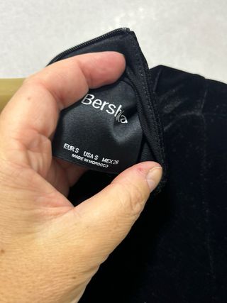 Vestido fiesta terciopelo y transparencias