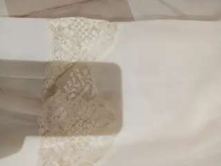 Camisón y bata lencera encaje