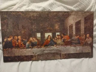 Quadro Legno Ultima Cena
