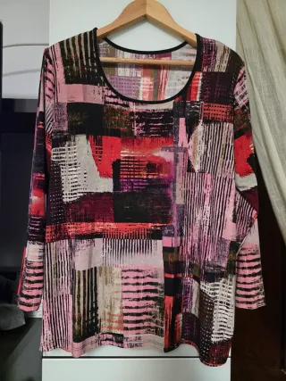 Camiseta manga larga estampada