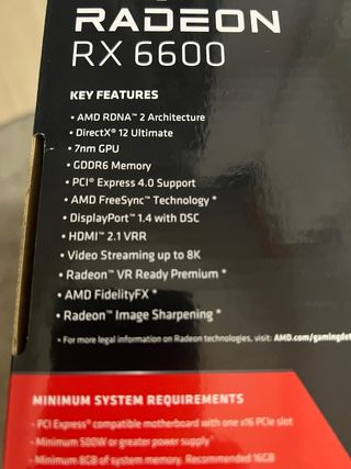 Tarjeta Gráfica AMD Radeon RX 6600