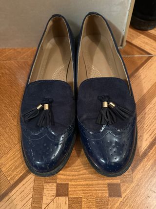 Zapatos planos mujer azul