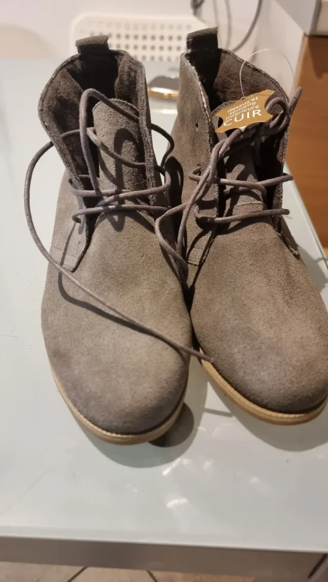 Stivaletti donna scamosciati grigi taglia 36