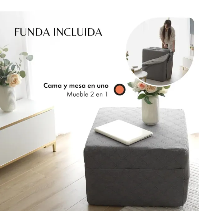 Colchón Plegable 75x195 de 14cm  Nuevo