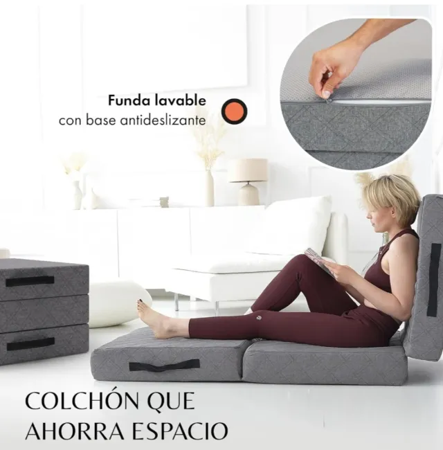 Colchón Plegable 75x195 de 14cm  Nuevo