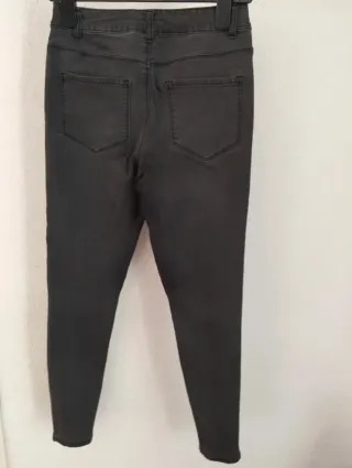 Pantalón vaquero mujer Skinny gris oscuro