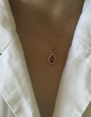 Colgante Plata Rodolita Rosa