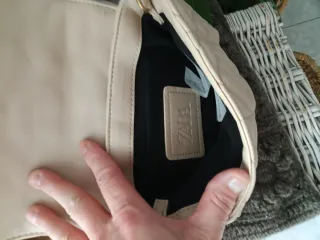 Bolso Zara Beige Cadena Dorada