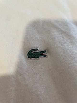 Sudadera Lacoste Blanca Cremallera