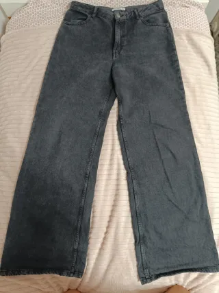 Vaquero Pull&Bear negro ancho