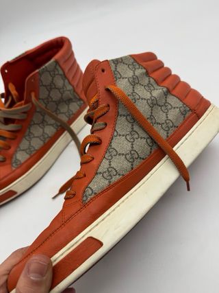 Zapatillas Gucci GG Canvas Supreme Naranja