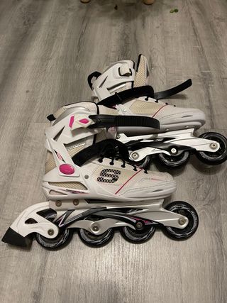 Patines en línea Skechers mujer blancos