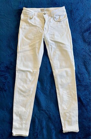 Pantalones vaqueros blancos Zara mujer