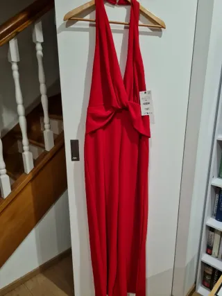 Mono Zara Rojo Halter