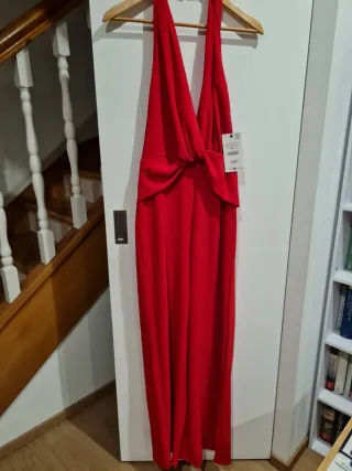 Mono Zara Rojo Halter