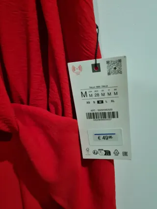 Mono Zara Rojo Halter