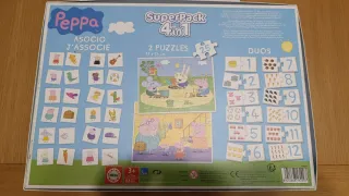 Juego de mesa "Pack 4 en 1 Peppa Pig"- Educa