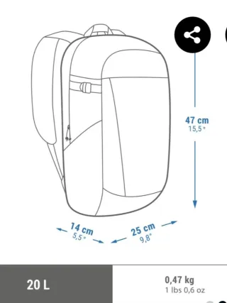 Mochila Quechua Negra