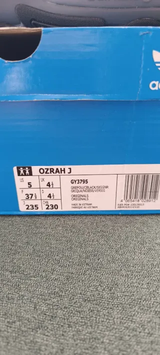 Zapatillas Adidas Ozrah J Gris Talla 37.5