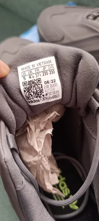 Zapatillas Adidas Ozrah J Gris Talla 37.5