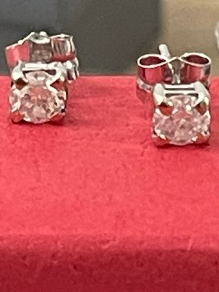 Pendientes Oro 18k Diamantes 1.01 Ct SI2/F-D