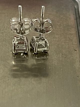 Pendientes Oro 18k Diamantes 1.01 Ct SI2/F-D